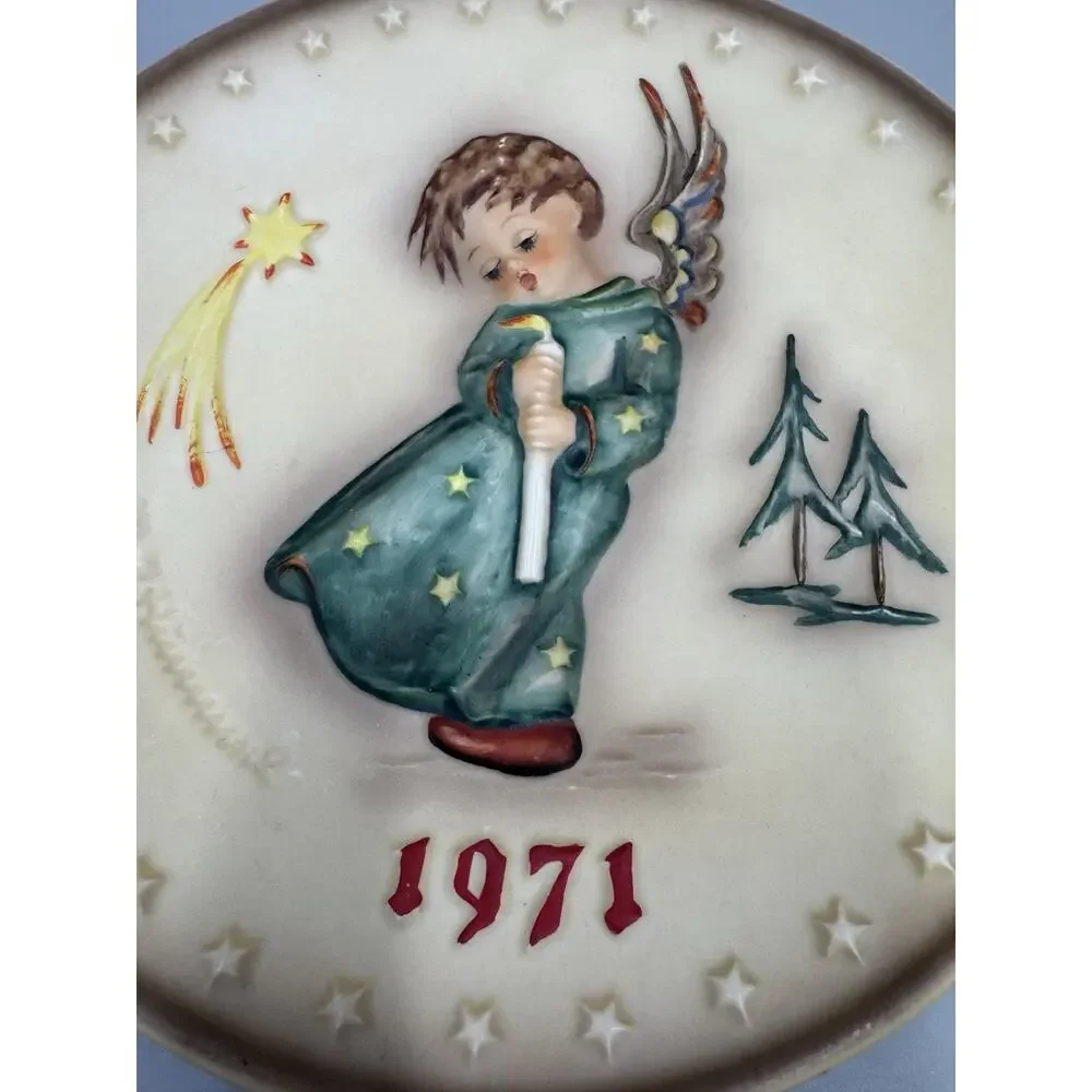 1971 Goebel Hummel Annual Collector Plate Angel Porcelain Germany Hum 264